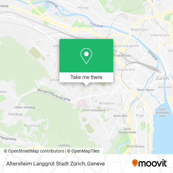 Altersheim Langgrüt Stadt Zürich map
