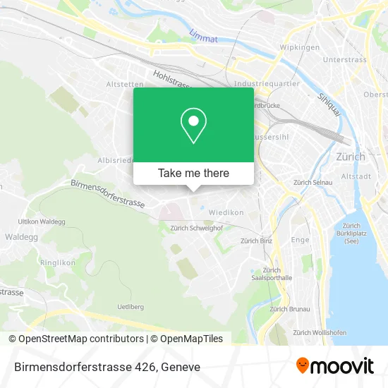 Birmensdorferstrasse 426 map