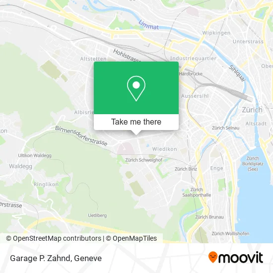Garage P. Zahnd map