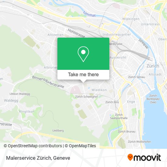 Malerservice Zürich map