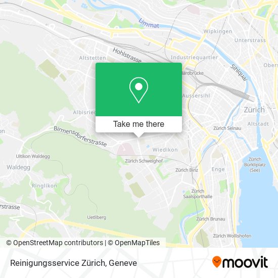 Reinigungsservice Zürich map