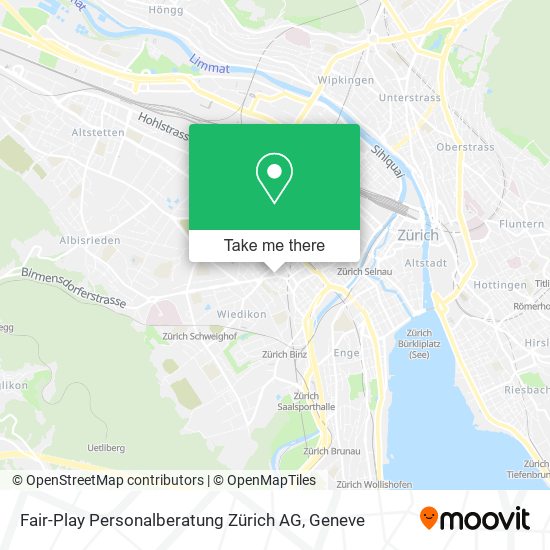 Fair-Play Personalberatung Zürich AG map
