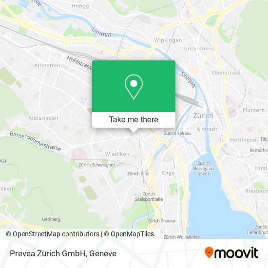 Prevea Zürich GmbH map