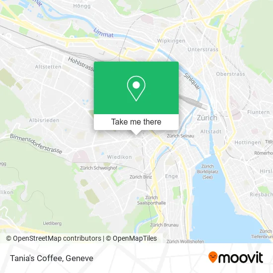 Tania's Coffee map