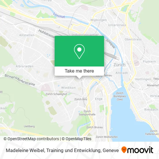 Madeleine Weibel, Training und Entwicklung map