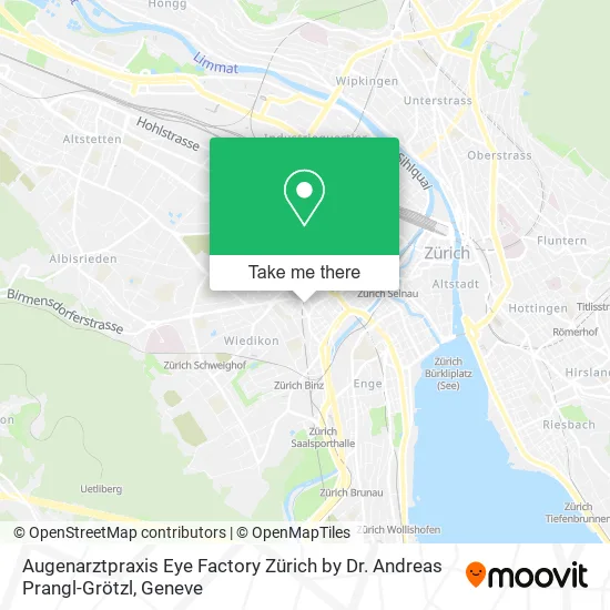Augenarztpraxis Eye Factory Zürich by Dr. Andreas Prangl-Grötzl map