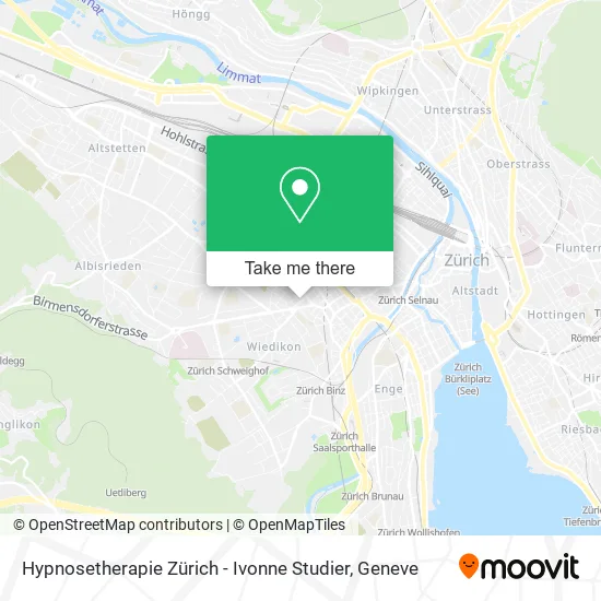 Hypnosetherapie Zürich - Ivonne Studier map