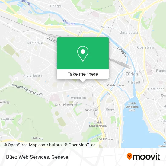 Büez Web Services map