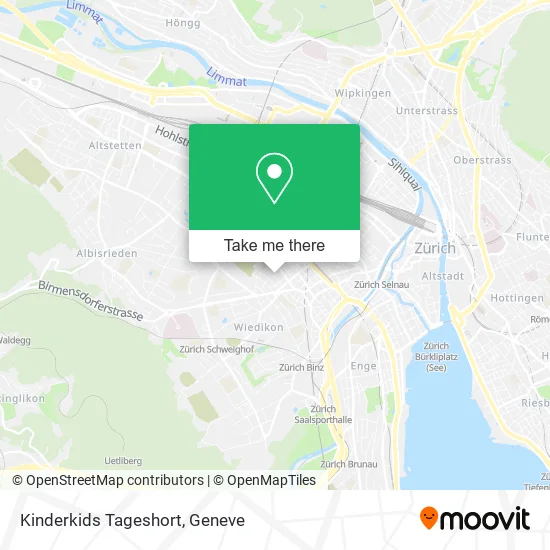 Kinderkids Tageshort map