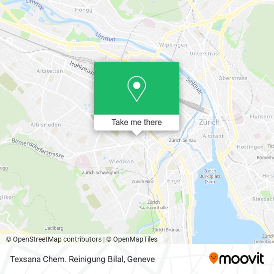 Texsana Chem. Reinigung Bilal map