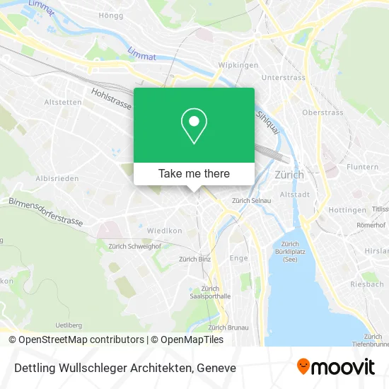 Dettling Wullschleger Architekten map