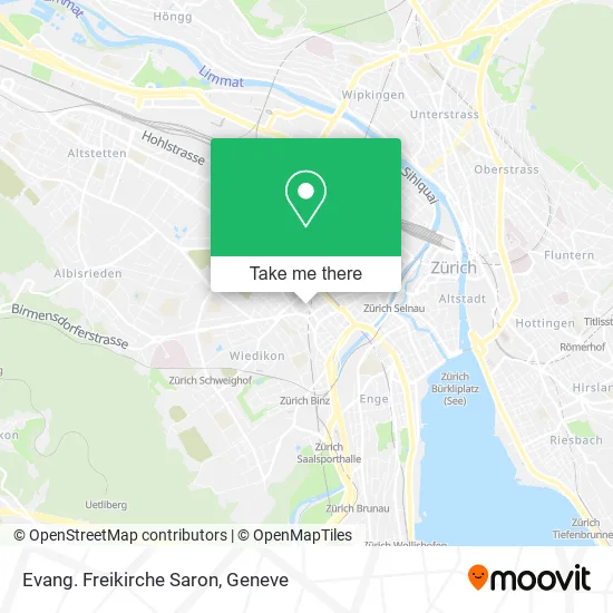 Evang. Freikirche Saron map