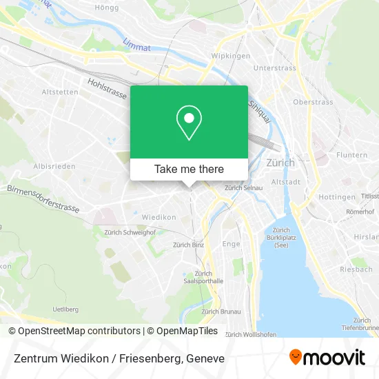Zentrum Wiedikon / Friesenberg map