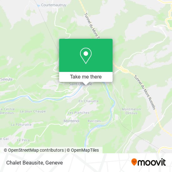 Chalet Beausite map