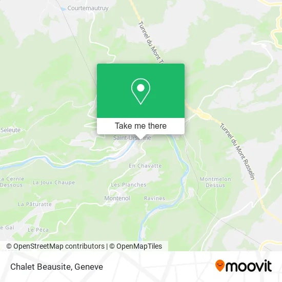 Chalet Beausite map