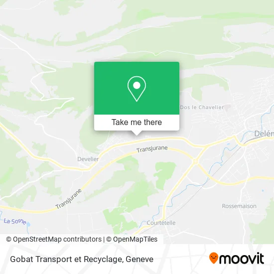 Gobat Transport et Recyclage map