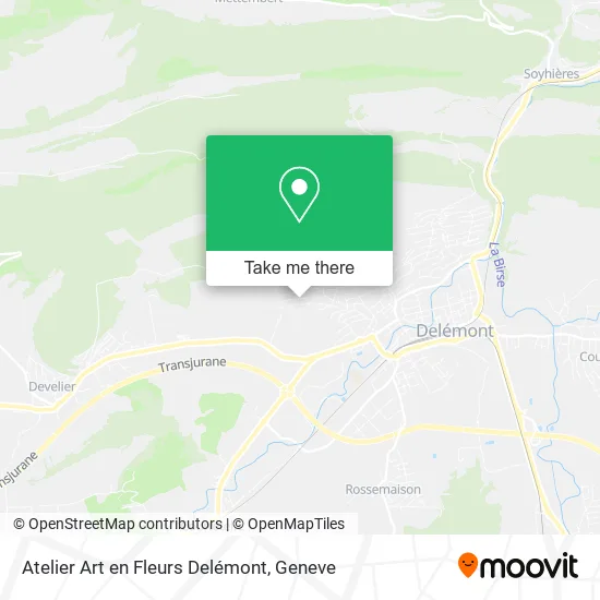 Atelier Art en Fleurs Delémont map