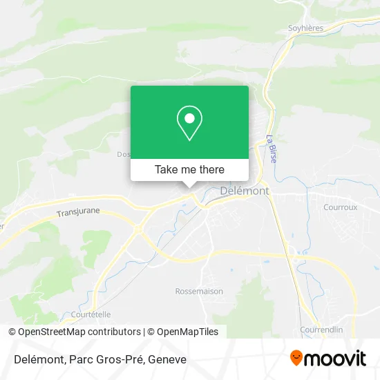 Delémont, Parc Gros-Pré map
