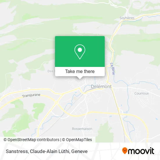 Sanstress, Claude-Alain Lüthi map