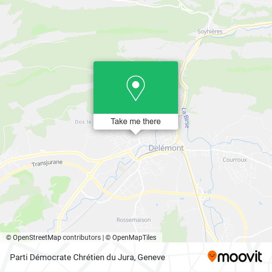 Parti Démocrate Chrétien du Jura map