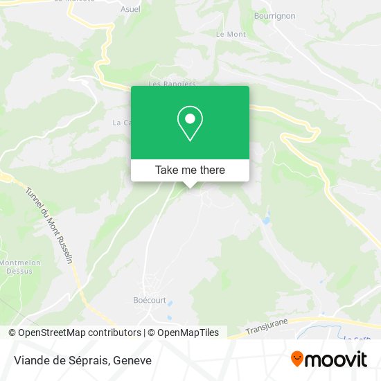 Viande de Séprais map
