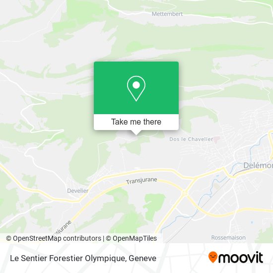 Le Sentier Forestier Olympique map