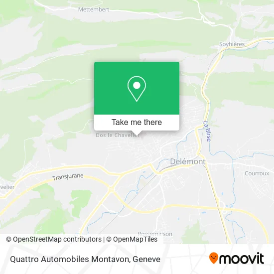 Quattro Automobiles Montavon map