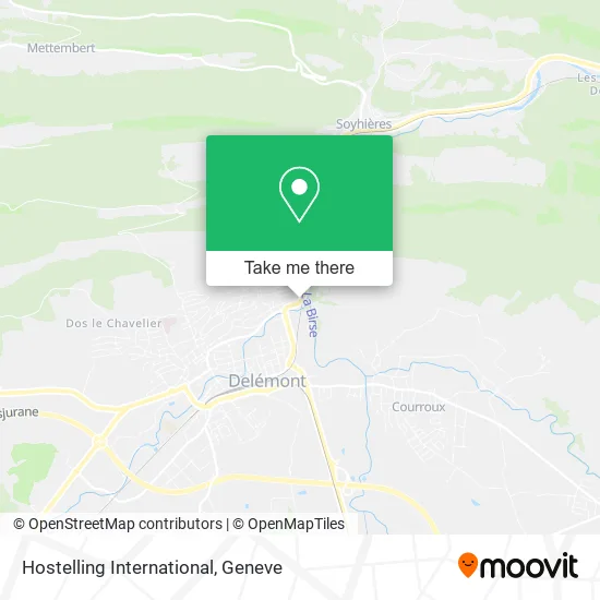 Hostelling International map