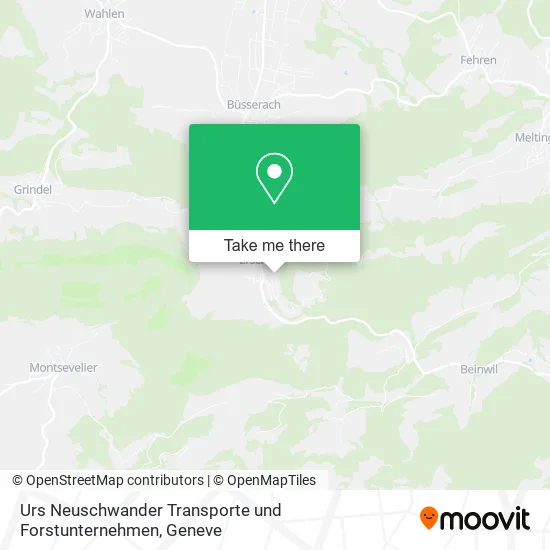 Urs Neuschwander Transporte und Forstunternehmen map