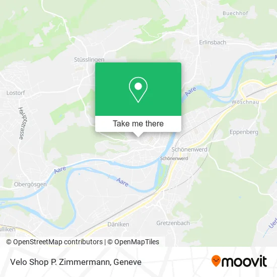 Velo Shop P. Zimmermann map