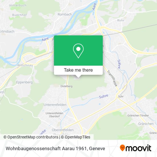 Wohnbaugenossenschaft Aarau 1961 map