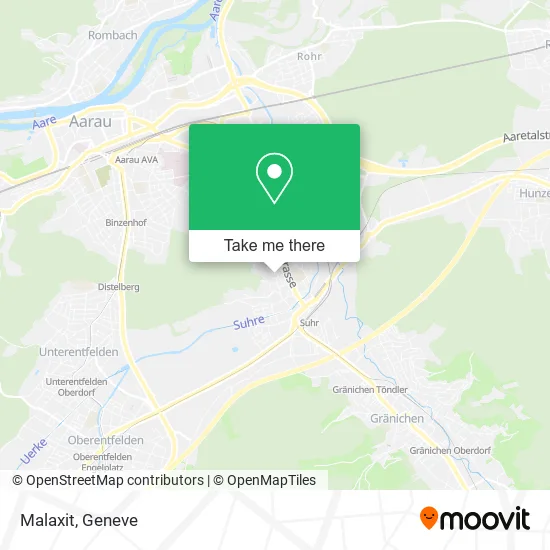 Malaxit map