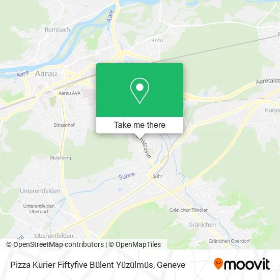 Pizza Kurier Fiftyfive Bülent Yüzülmüs map