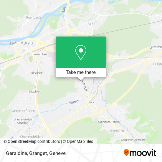 Geraldine, Granget map