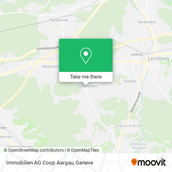 Immobilien AG Coop Aargau map