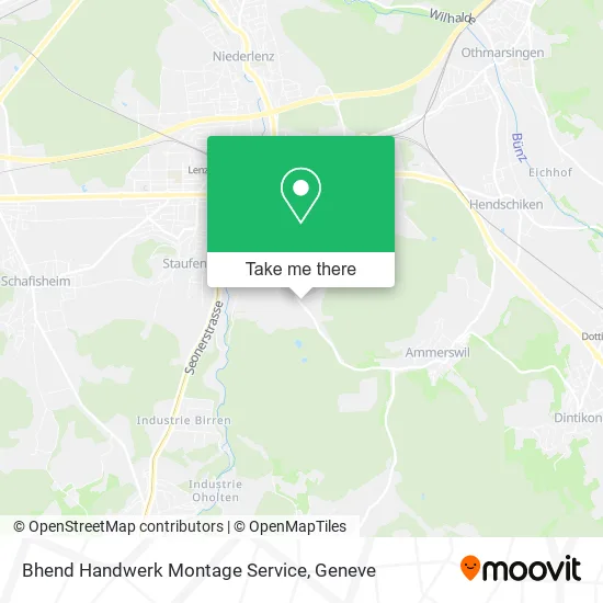Bhend Handwerk Montage Service map