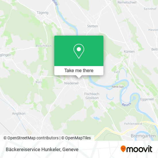 Bäckereiservice Hunkeler map