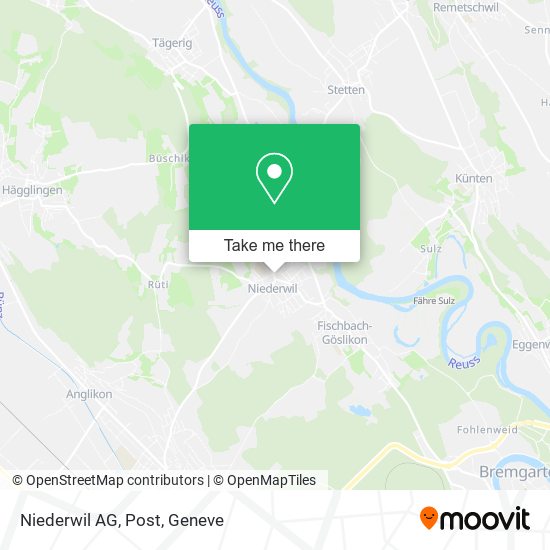 Niederwil AG, Post map