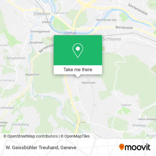 W. Geissbühler Treuhand map