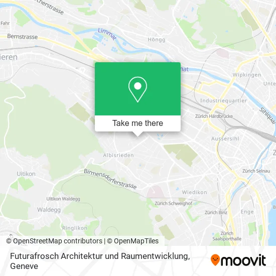 Futurafrosch Architektur und Raumentwicklung map