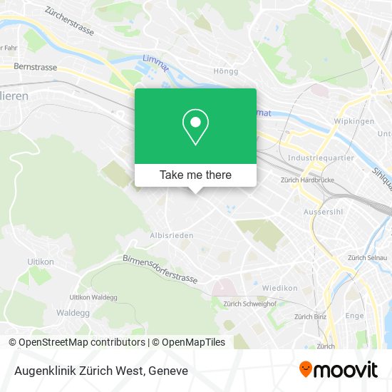 Augenklinik Zürich West map