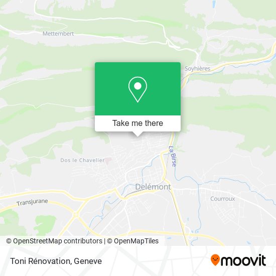 Toni Rénovation map