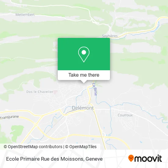 Ecole Primaire Rue des Moissons plan