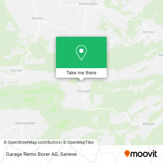 Garage Remo Borer AG map