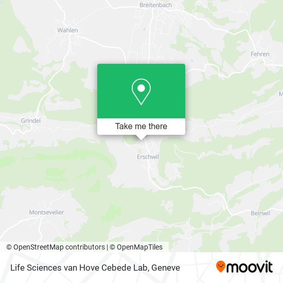 Life Sciences van Hove Cebede Lab map