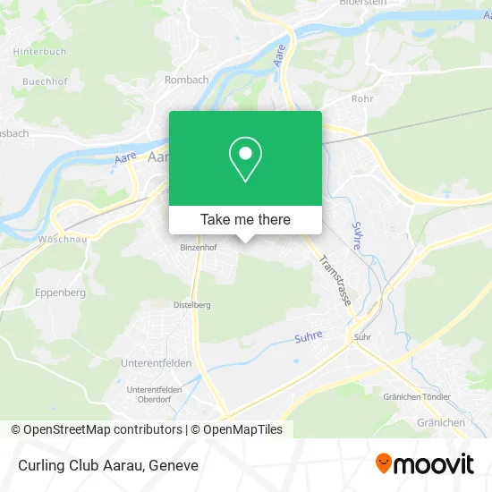Curling Club Aarau map