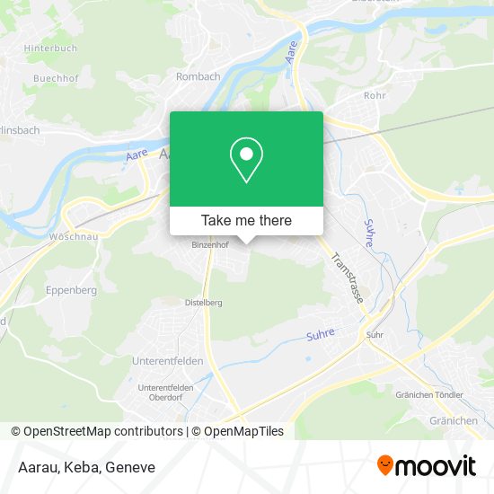 Aarau, Keba map