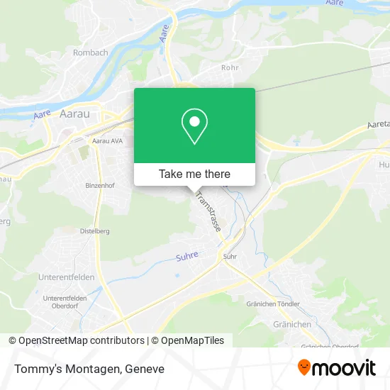 Tommy's Montagen map
