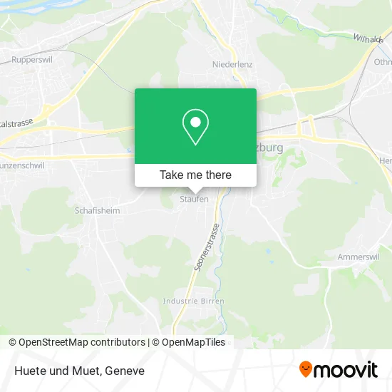 Huete und Muet map