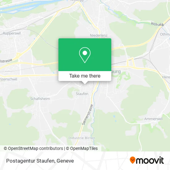 Postagentur Staufen map